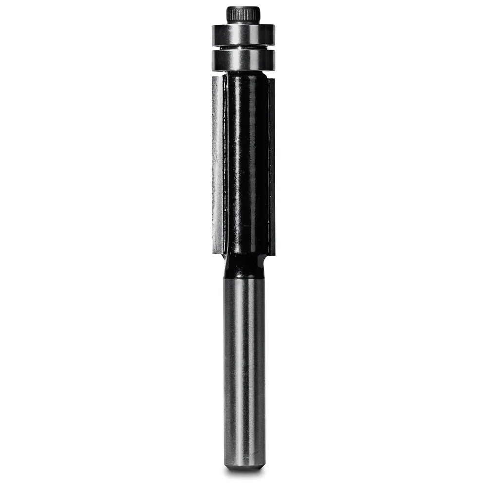 CARBITOOL Router Bit TCT Flush Trim Bit w.Bearing 3/8inch -Diameter 1/4inch -Shank T 8012 BB