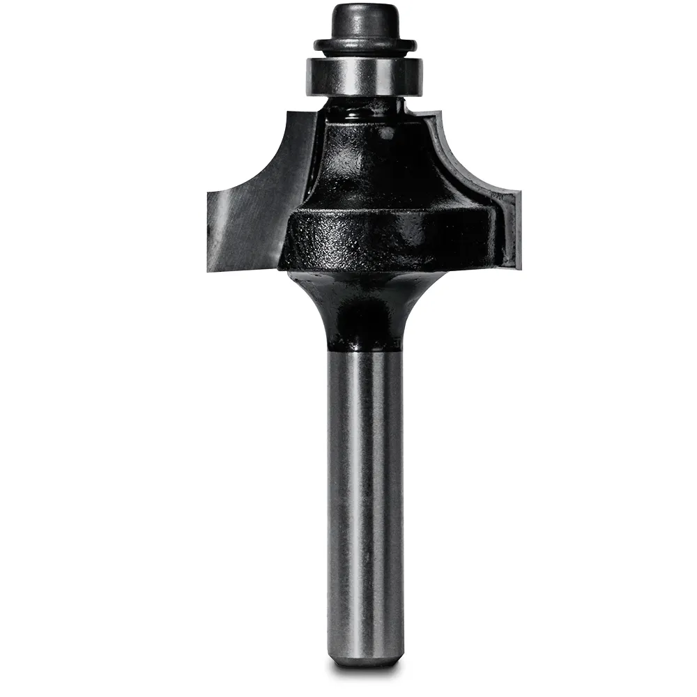 CARBITOOL Router Bit TCT Beading Bit w.Bearing 1/4inch -Radius 1/4inch -Shank T 608 B