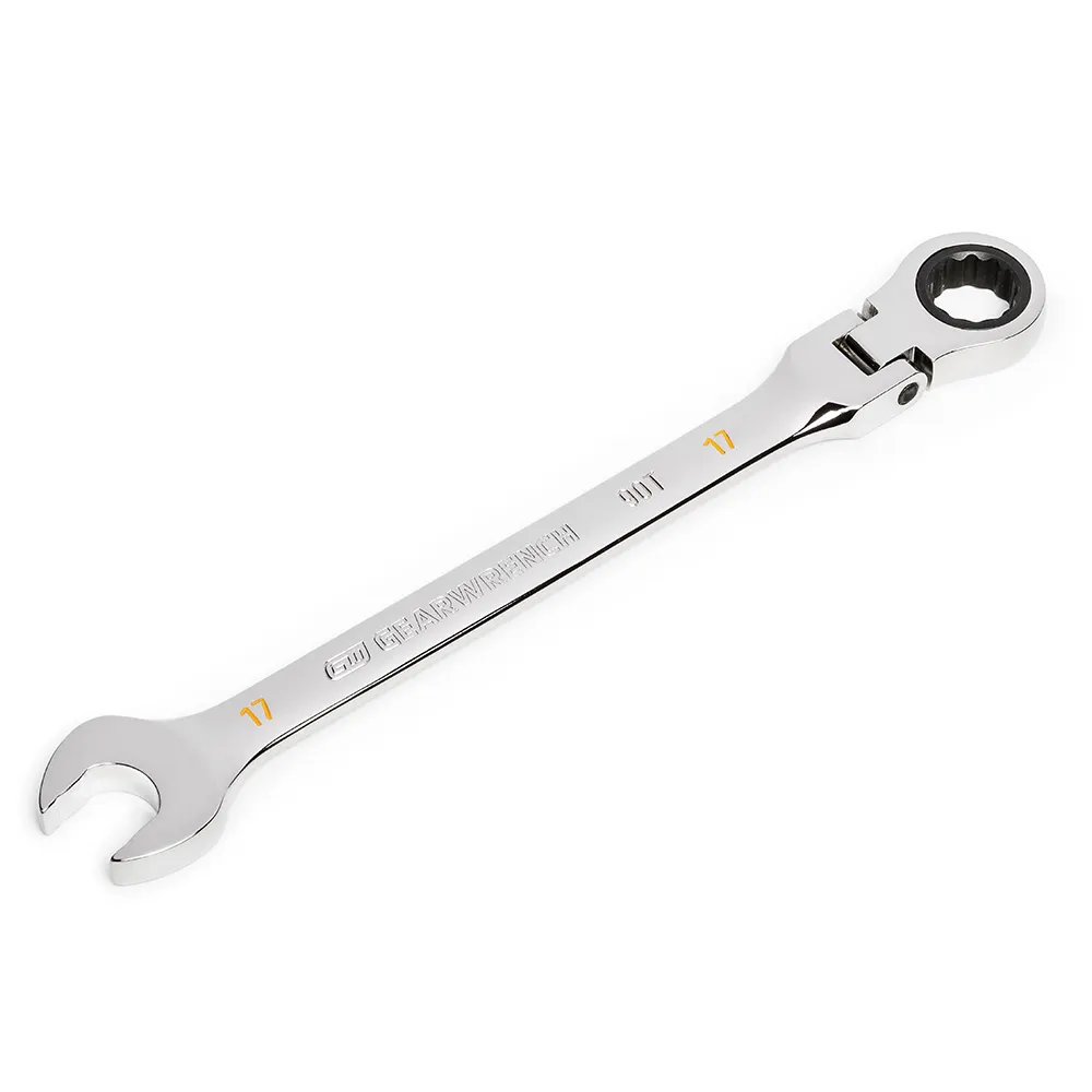 GEARWRENCH 17mm 90T Flexhead Ratcheting Combination Wrench 86717