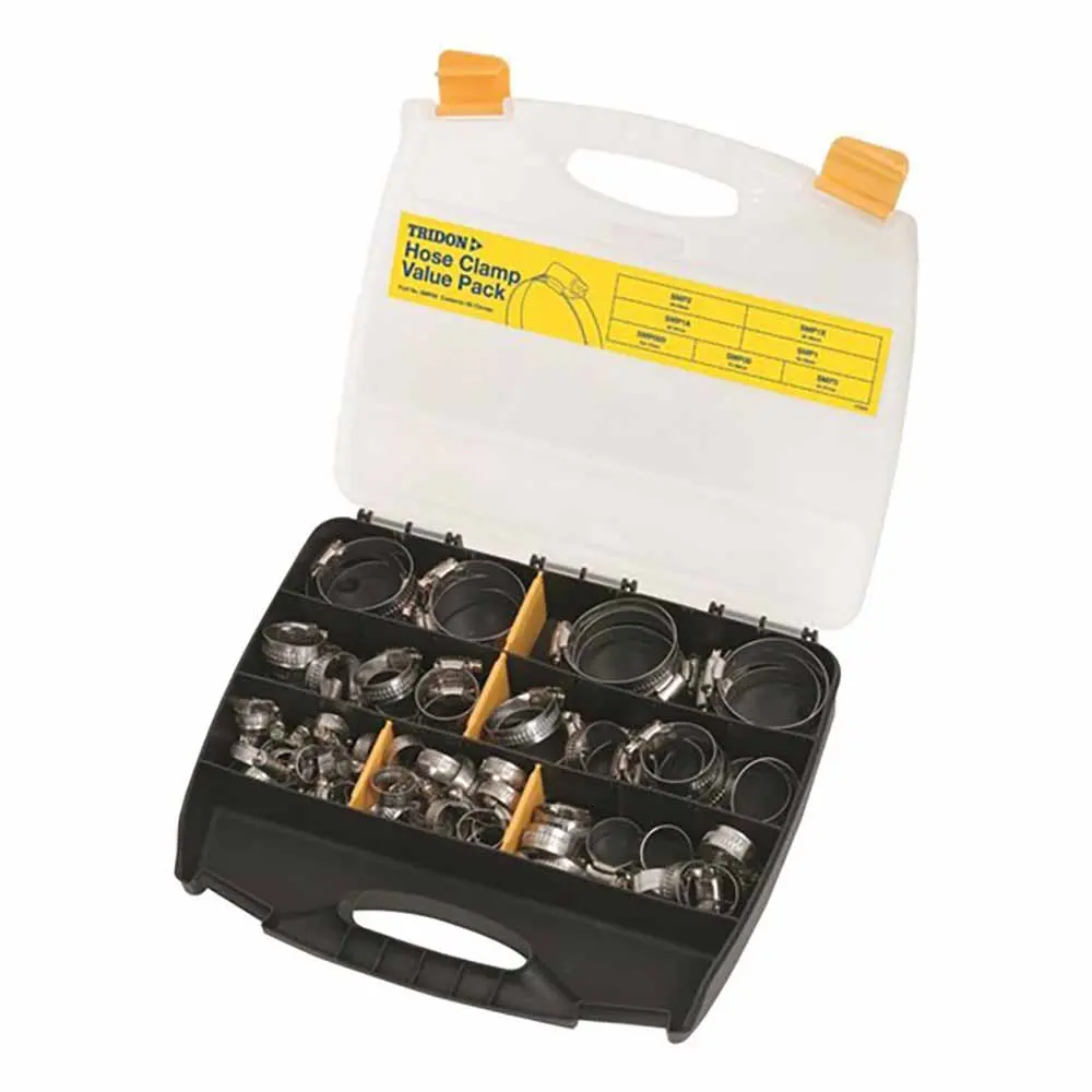 TRIDON 82 Piece Hose Clamp Value Pack S/S SMP82