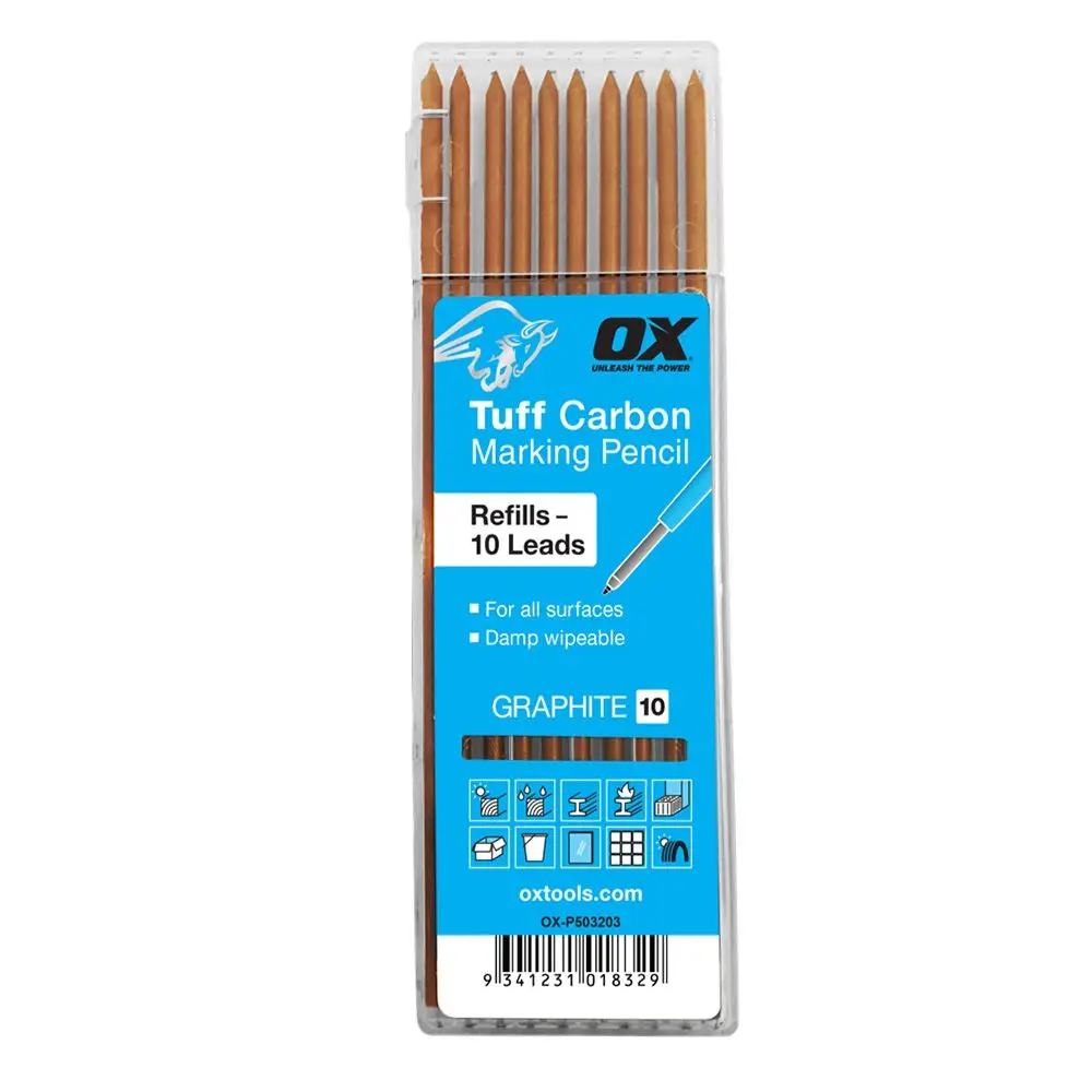 OX Pro Tuff Carbon Marking Pencil Graphite Leads 10pcs OX-P503203