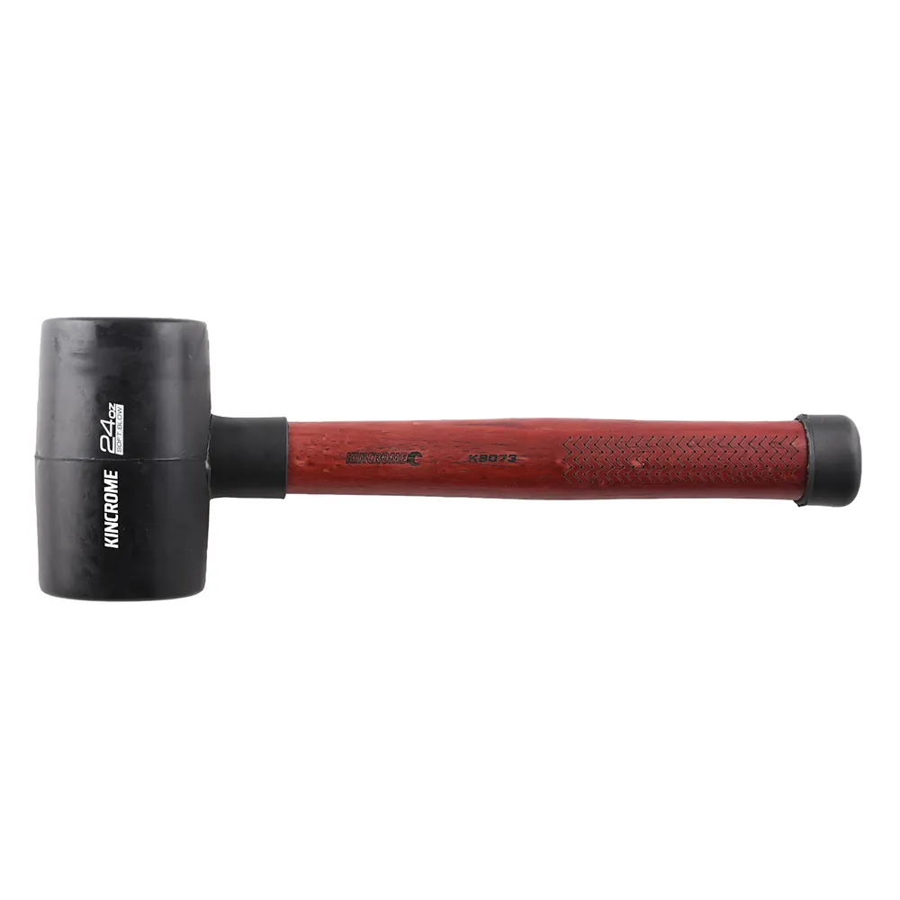 KINCROME 24oz Hickory Rubber Mallet - Black K9073