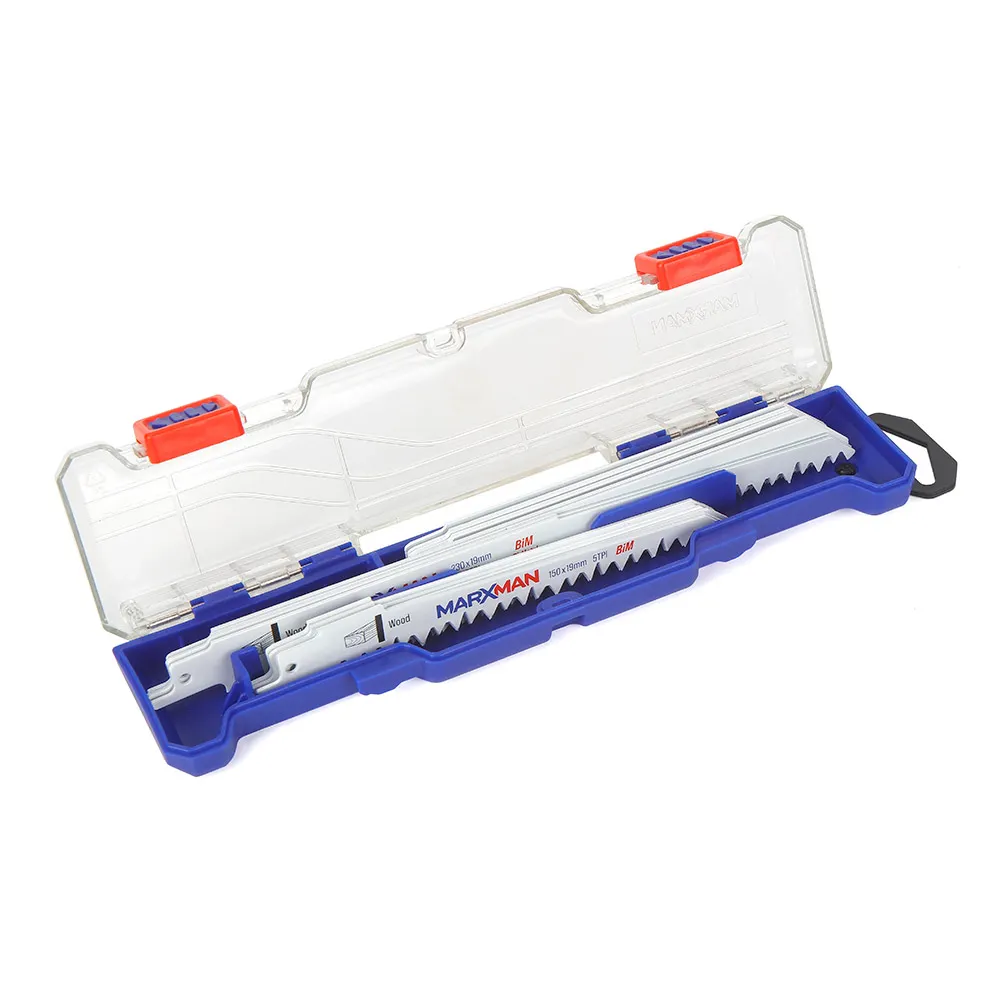 MARXMAN Reciprocating Saw Blade Set For Wood & Metal Cutting 15 Piece MRSBS15PC
