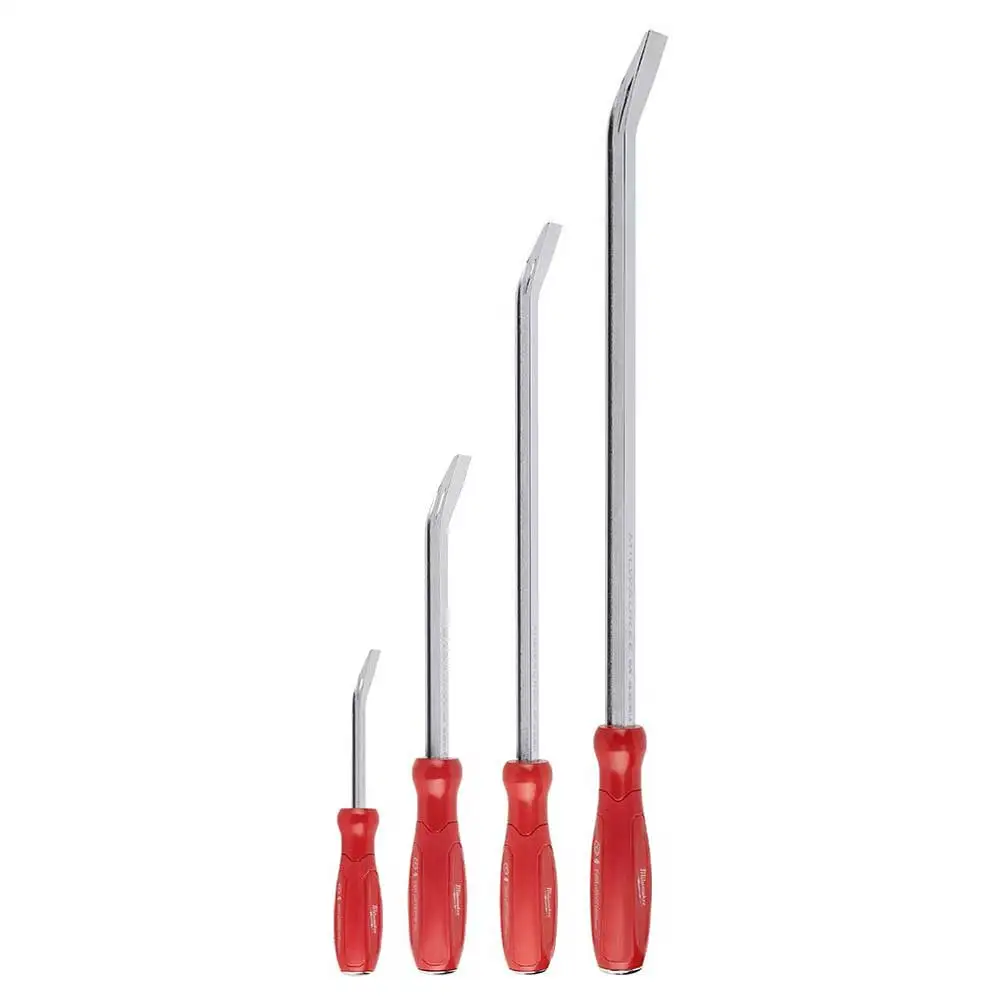 MILWAUKEE 203mm 305mm 457mm 610mm Pry Bar Set - 4 Piece 48229214