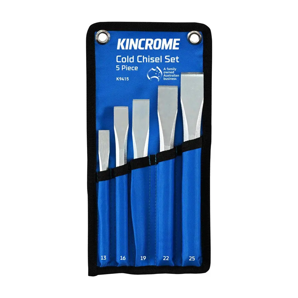KINCROME 5 Piece 13-25mm Carded Cold Chisel Set K9415