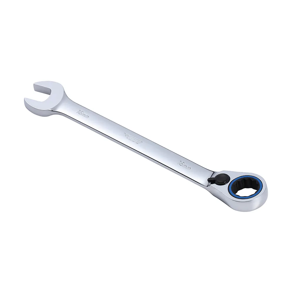 TTI 16mm 72T Metric Reversible Ratcheting Ring/Open-End Spanner TRVM16