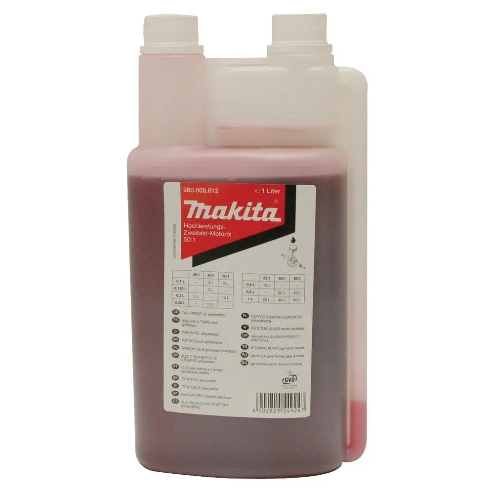 MAKITA 1L 2 Stroke 50:1 High Performance Motor Oil G02001