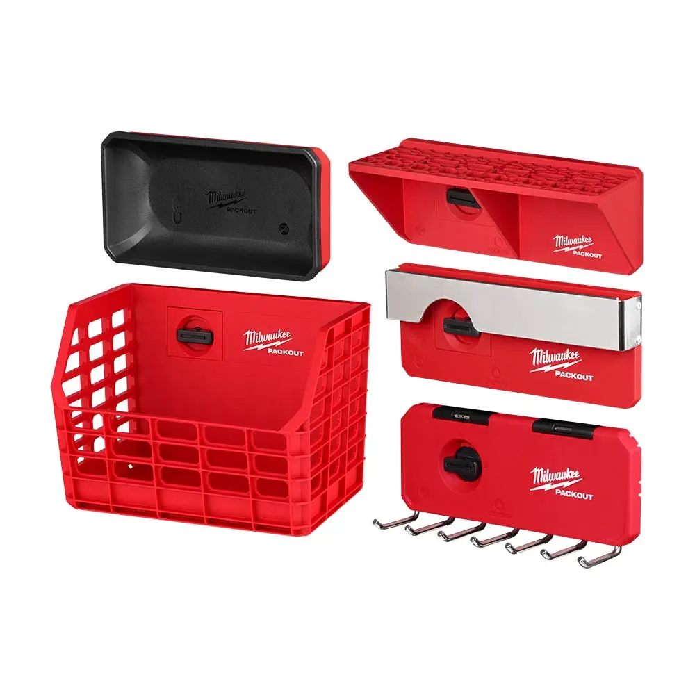 MILWAUKEE PACKOUT™ 5 Pieces Hand Tools Workshop Modular Kit MILPKTSSHTKIT