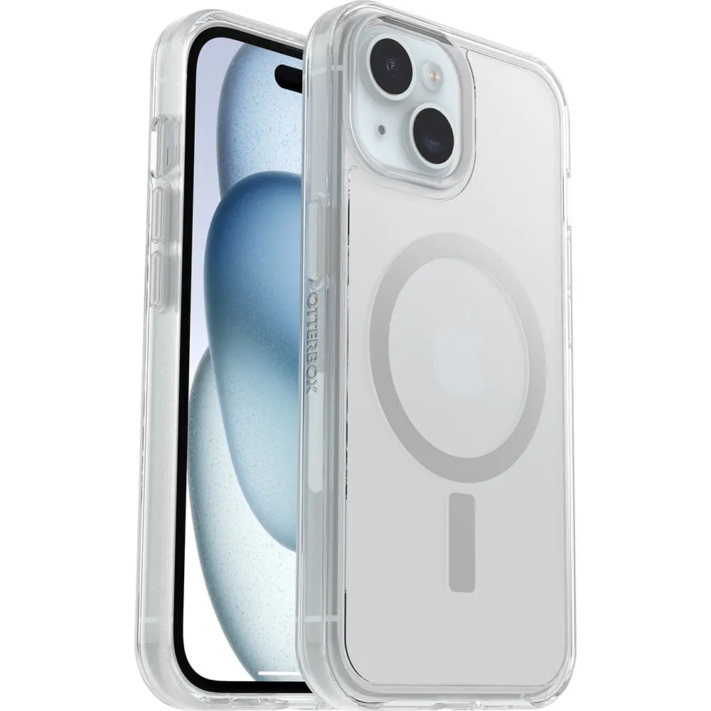 OTTERBOX Symmetry Plus MagSafe Case - For iPhone 13, iPhone 14, iPhone 15 - Clear 77-93109