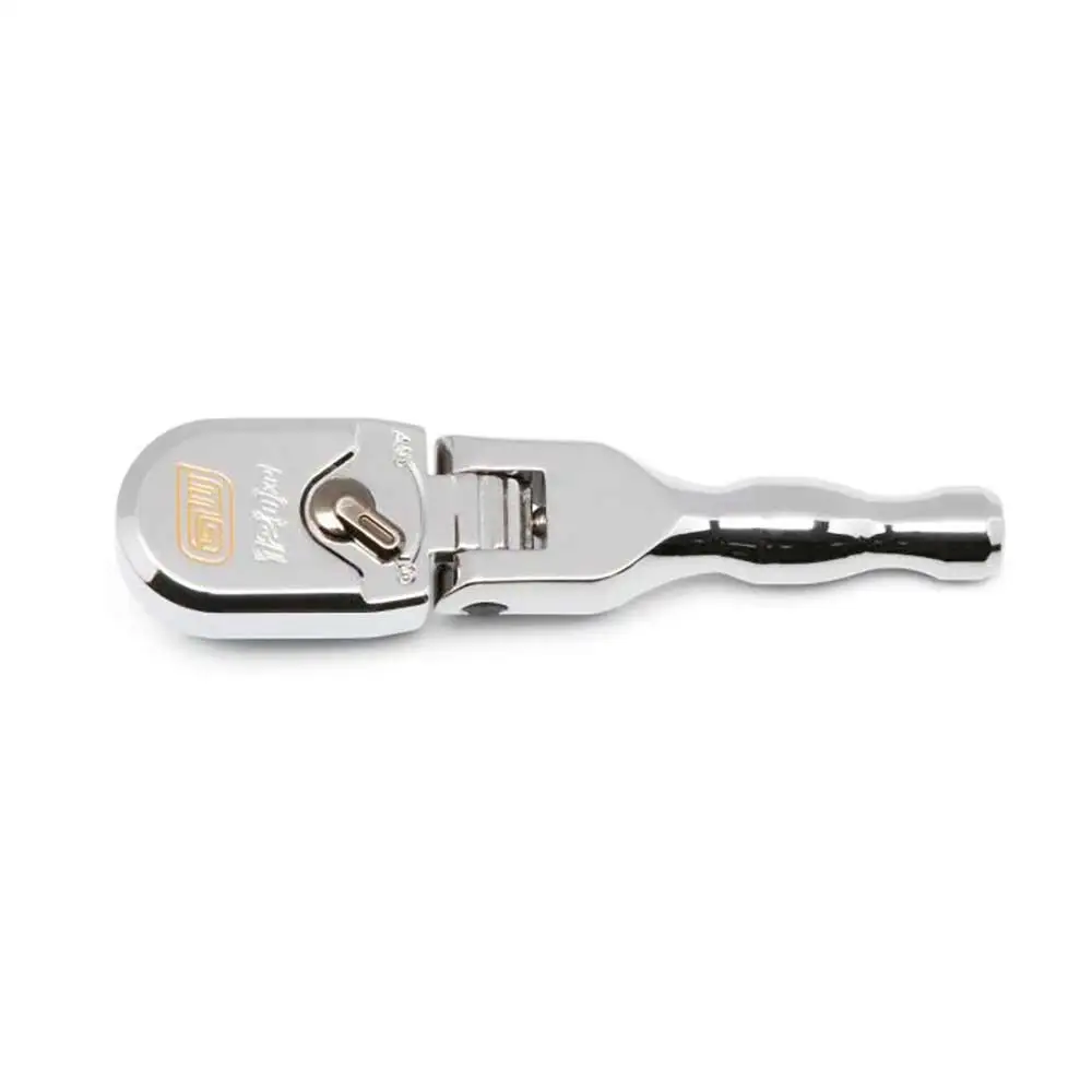 GEARWRENCH 3/8inch Drive 120XP Full Polish Chrome Stubby Flex Head Teardrop Ratchet 81212XP