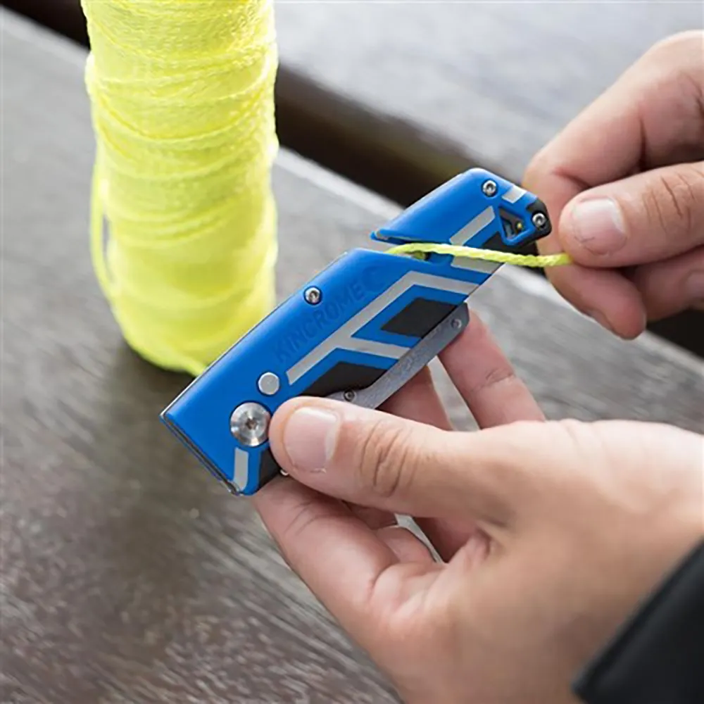 KINCROME Triple Grip Handle Folding Utility Knife K6266