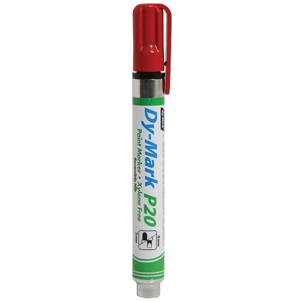 DYMARKP20 Bullet/Chisel Tip Paint Marker - Red 12072002