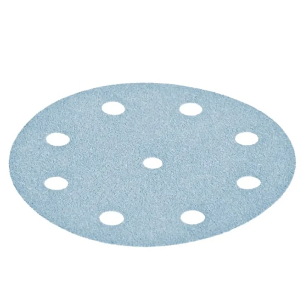 FESTOOL 125mm 180-Grit 9-Hole Granat Sanding Disc 10pc 497149