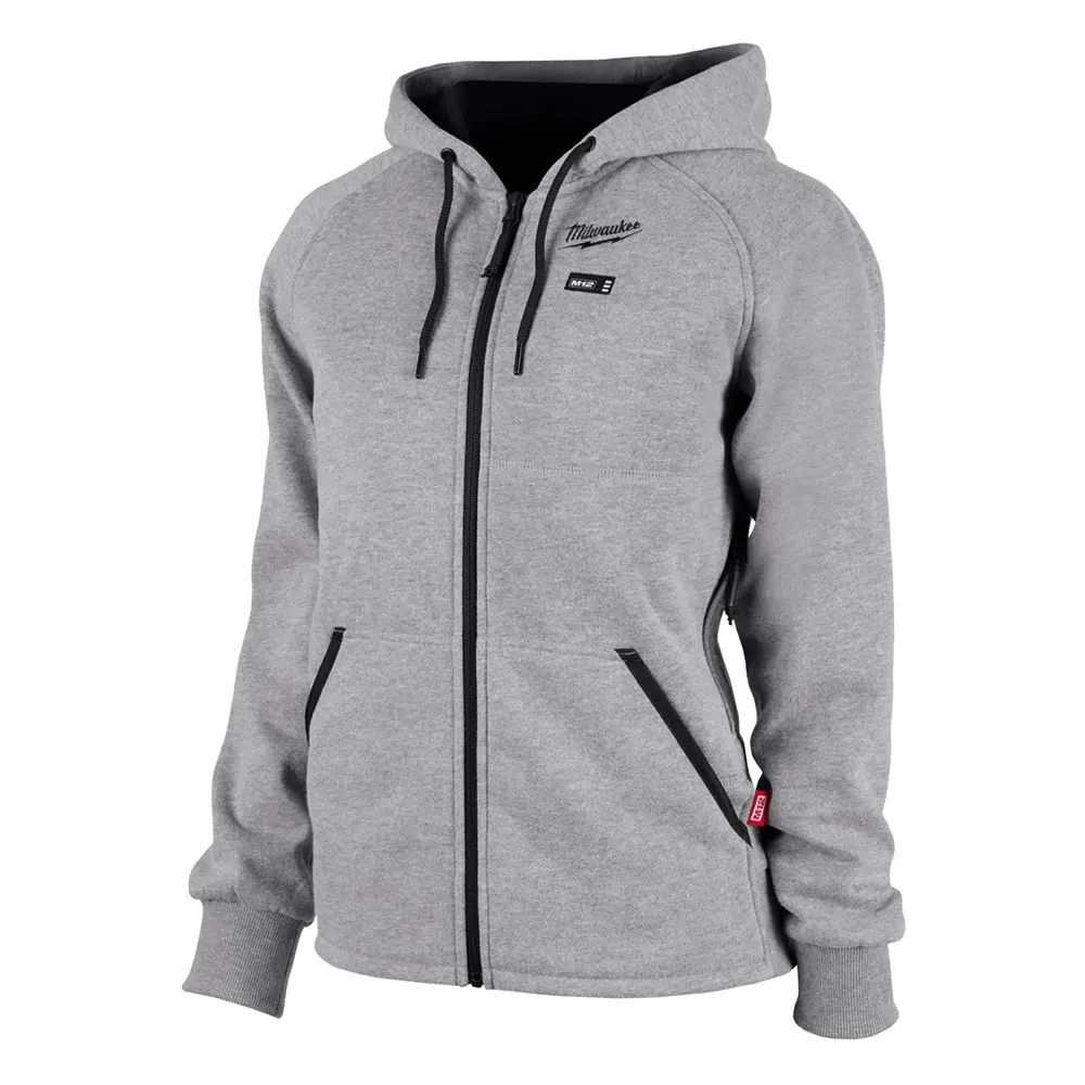 MILWAUKEE 12V Women's Heated Hoodie Grey Skin M12HHWGREY10