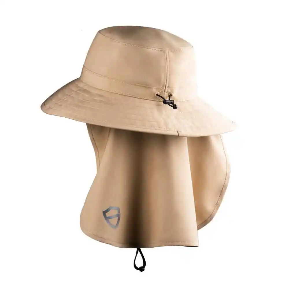 SAFESTYLE Tan X/XL Flap Worksite To Weekend Bucket Hat WTWBTL100
