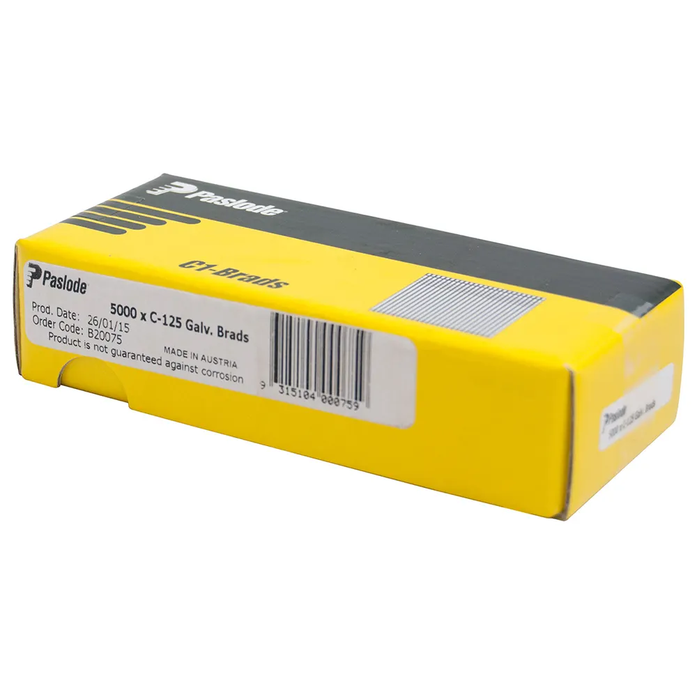 PASLODE 25mm C1 Series Straight Brads 5000 Pack B20075
