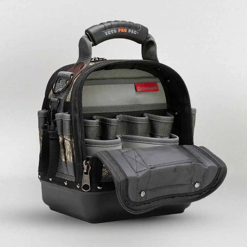 VETO Pro Pac 25 x 20 x 30cm 38Pkt Medium Camouflage Tech Tool Bag VETOTECHMCCAMO
