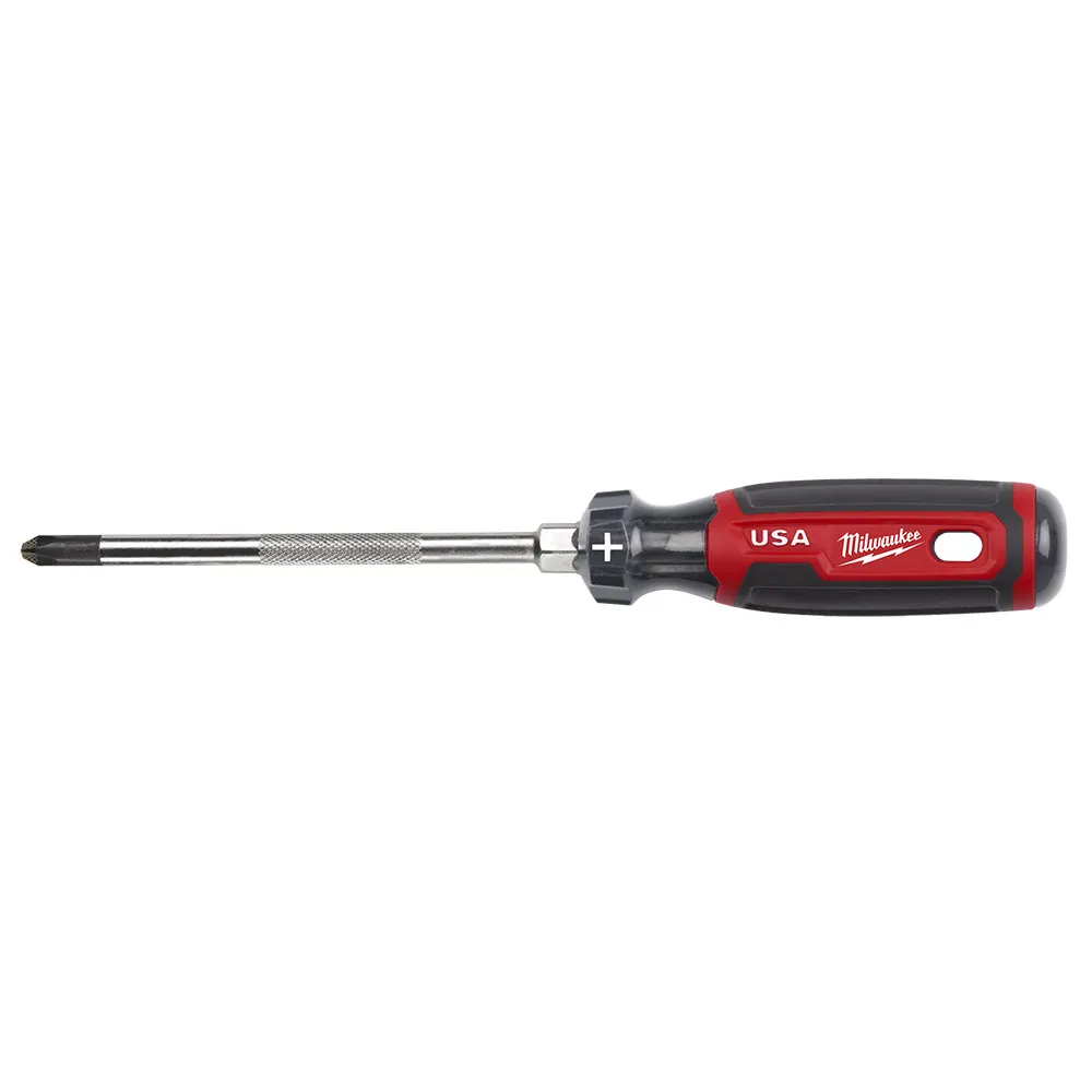 MILWAUKEE 152mm #3 USA Made Acetate Soft Grip Handle Phillips Screwdriver MT203