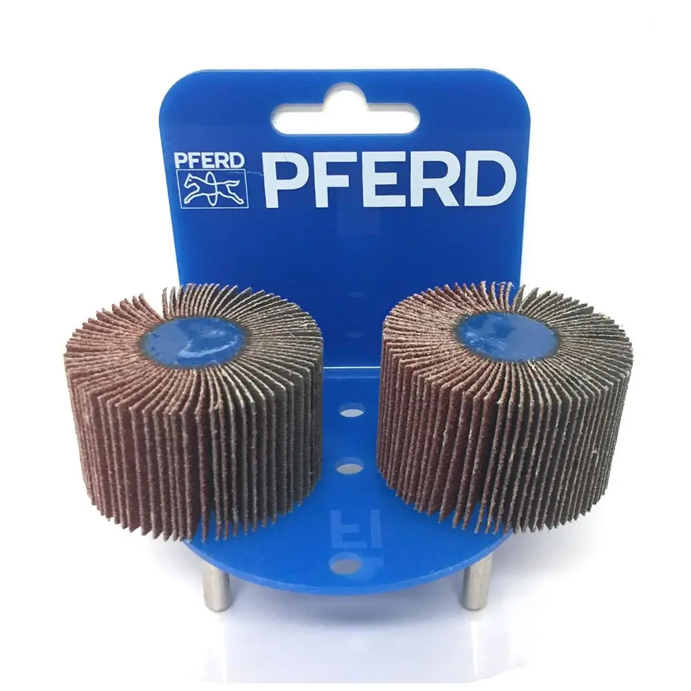 PFERD 50 x 30mm 80-Grit Mounted Flap Wheel - 2 Piece