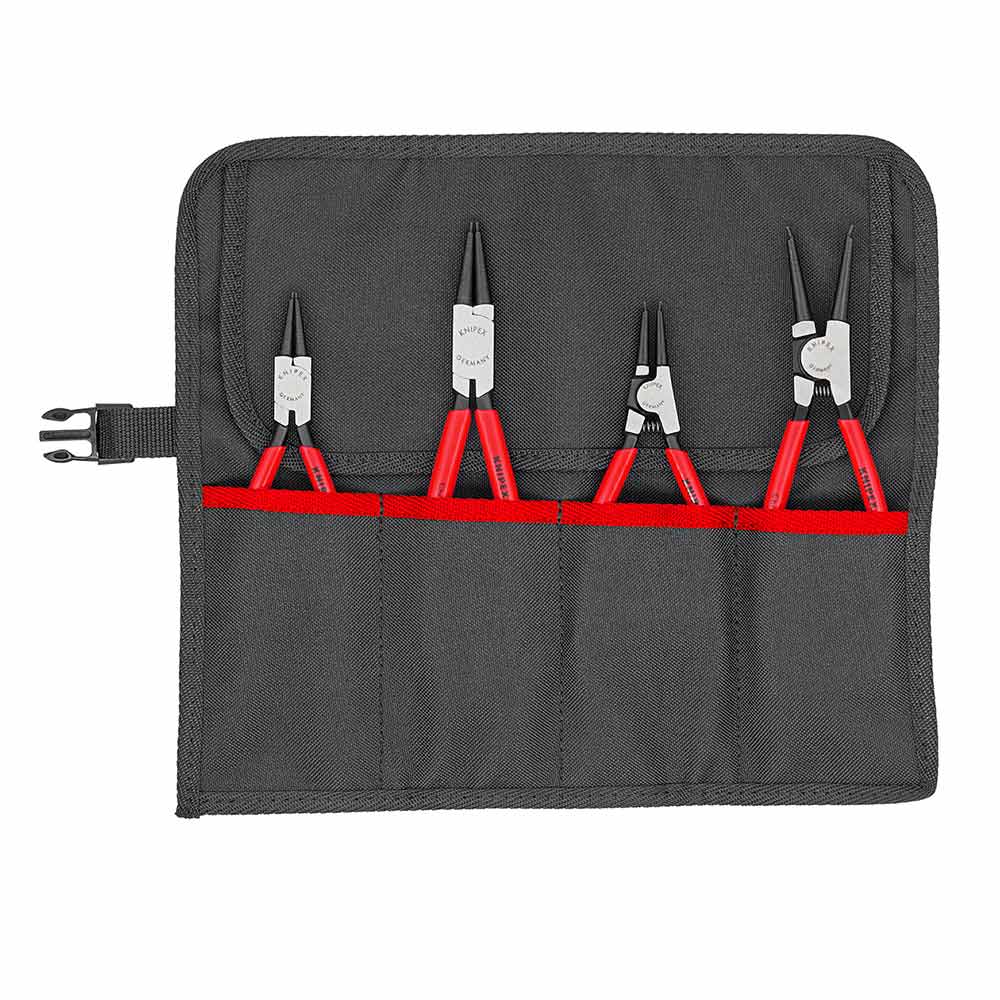 KNIPEX 4 Piece Circlip Plier Tool Roll Set 00 19 56 V01