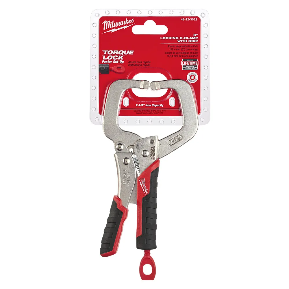MILWAUKEE 152mm Locking C Clamp with Grip 48223632
