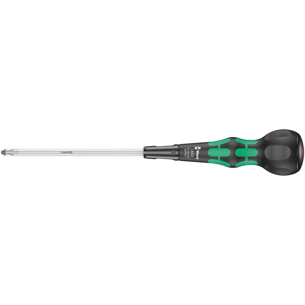 WERA 150mm #2 Ball Soft Grip Laser Tip Phillips Screwdriver 05007907001