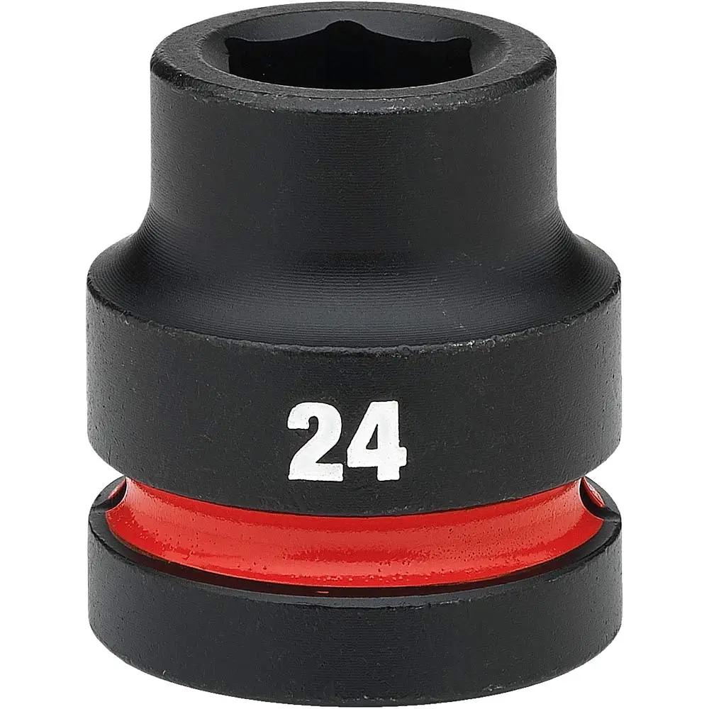 MILWAUKEE SHOCKWAVE 1inch Drive 24mm Standard 6 Point Impact Socket 49666590