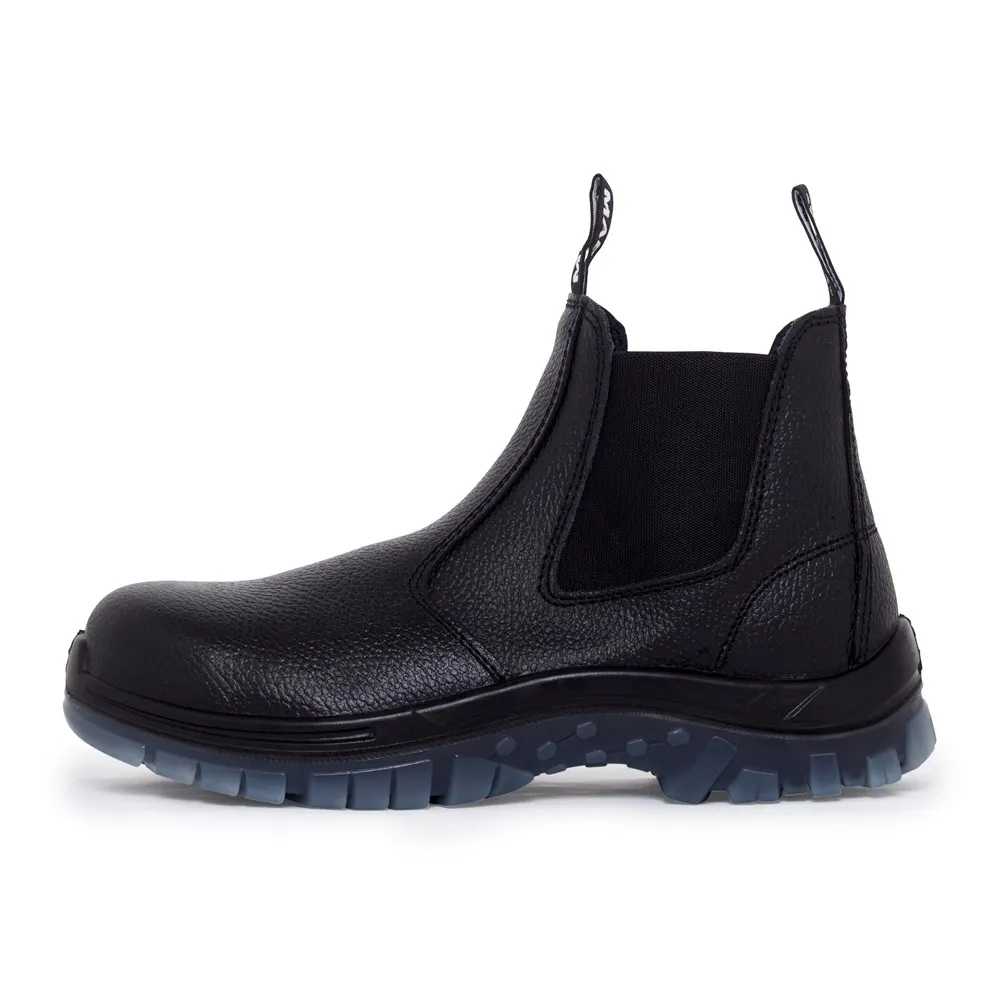 MACK Tradie Elastic Leather Black Steel Cap Boot - MK0TRADIEBBF050