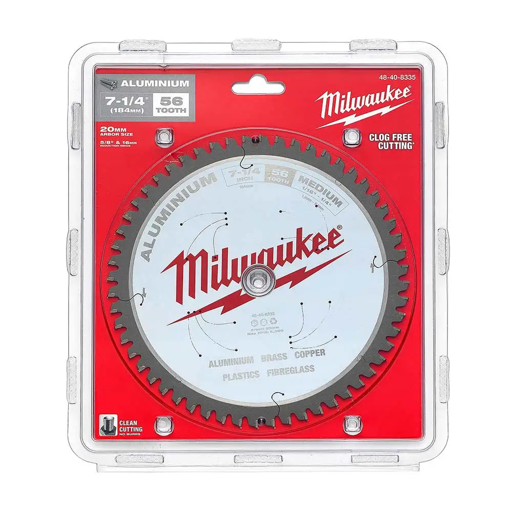 MILWAUKEE 184mm 56T TCT Blade Circular Saw for Alum 48408335