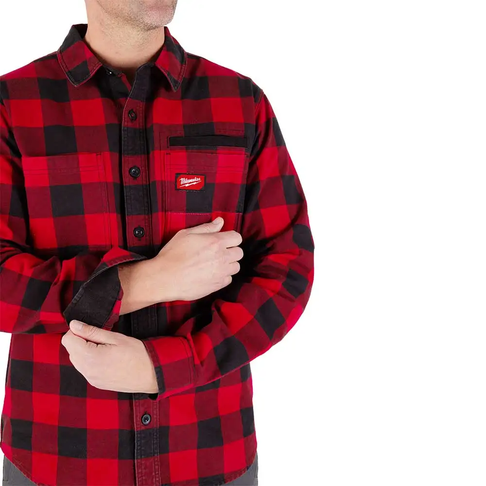 MILWAUKEE Gridiron Flannel Shirt Red