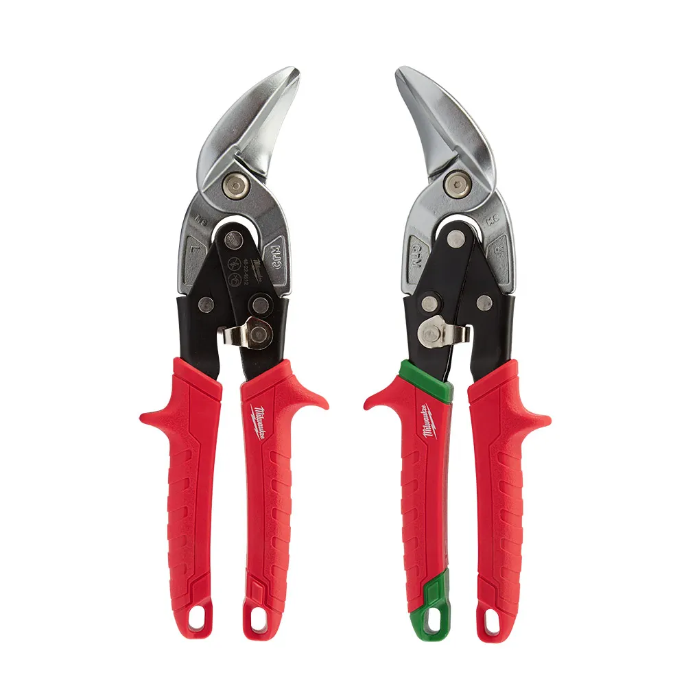 MILWAUKEE 2-Piece Offset Aviation Tin Snips Set 48224523