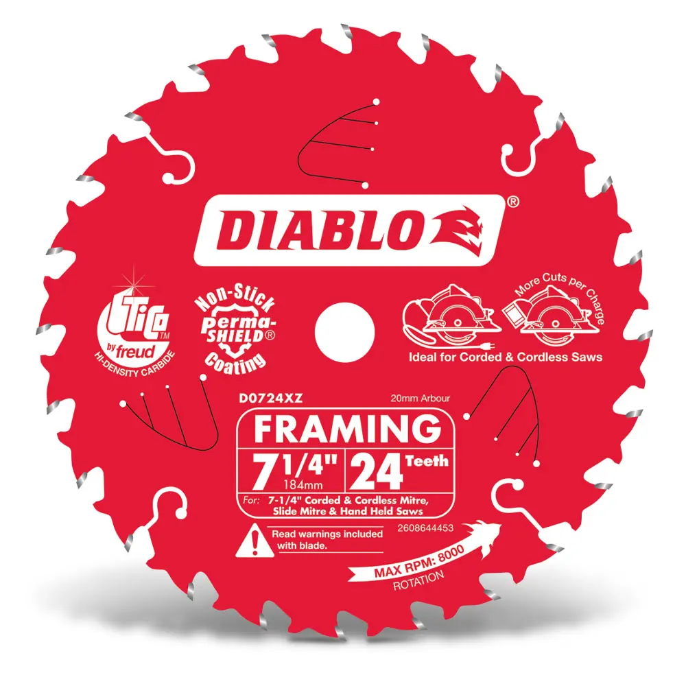 DIABLO  184mm 24T Framing Saw Blade 2608644453