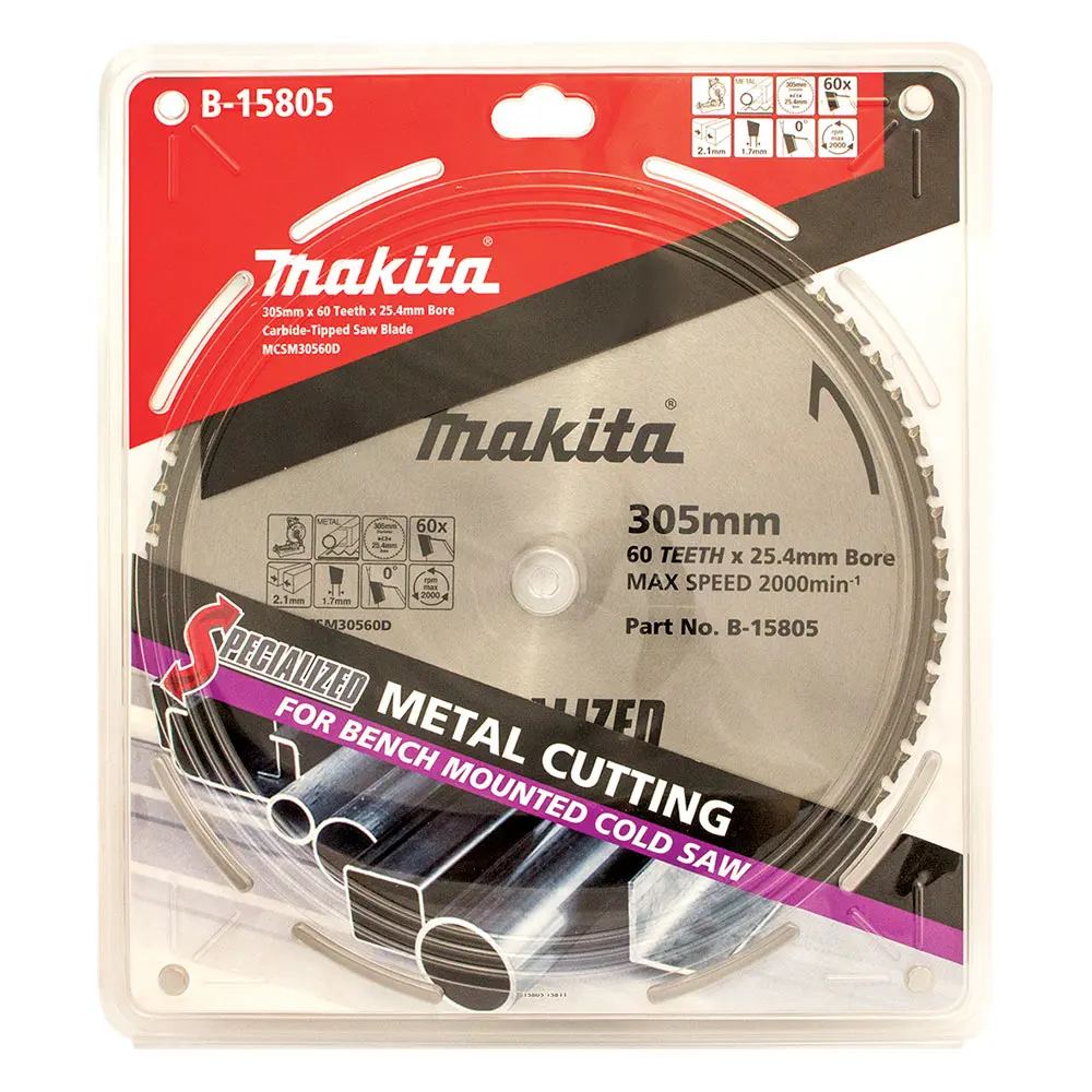 MAKITA 305mm 60T TCT Circular Saw Blade for Metal Cutting - SPECIALIZED