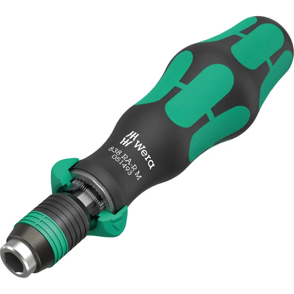 WERA 1/4 x 1/4inch x 123.5mm Ratchet Handle Screwdriver WER051493