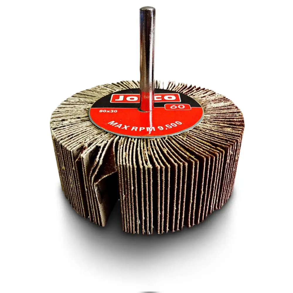 JOSCO 80 x 30mm 60-Grit Mounted Flap Wheel