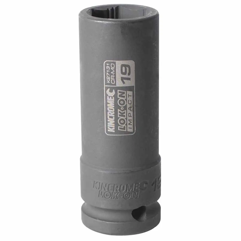KINCROME LOK-ON 19mm 1/2" Drive Deep Impact Socket K27131
