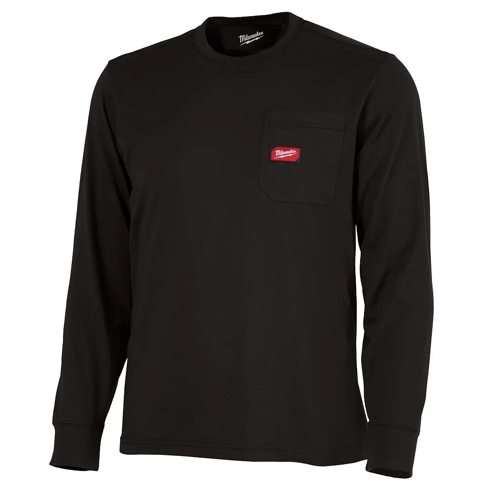 MILWAUKEE Gridiron Pocket Tee Long Sleeve Black