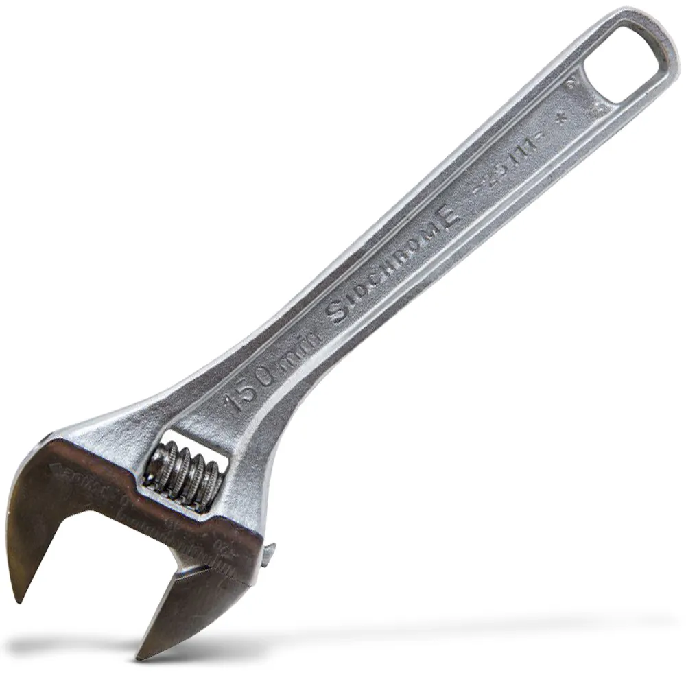 SIDCHROME 150mm Premium Chrome Plated Adjustable Wrench