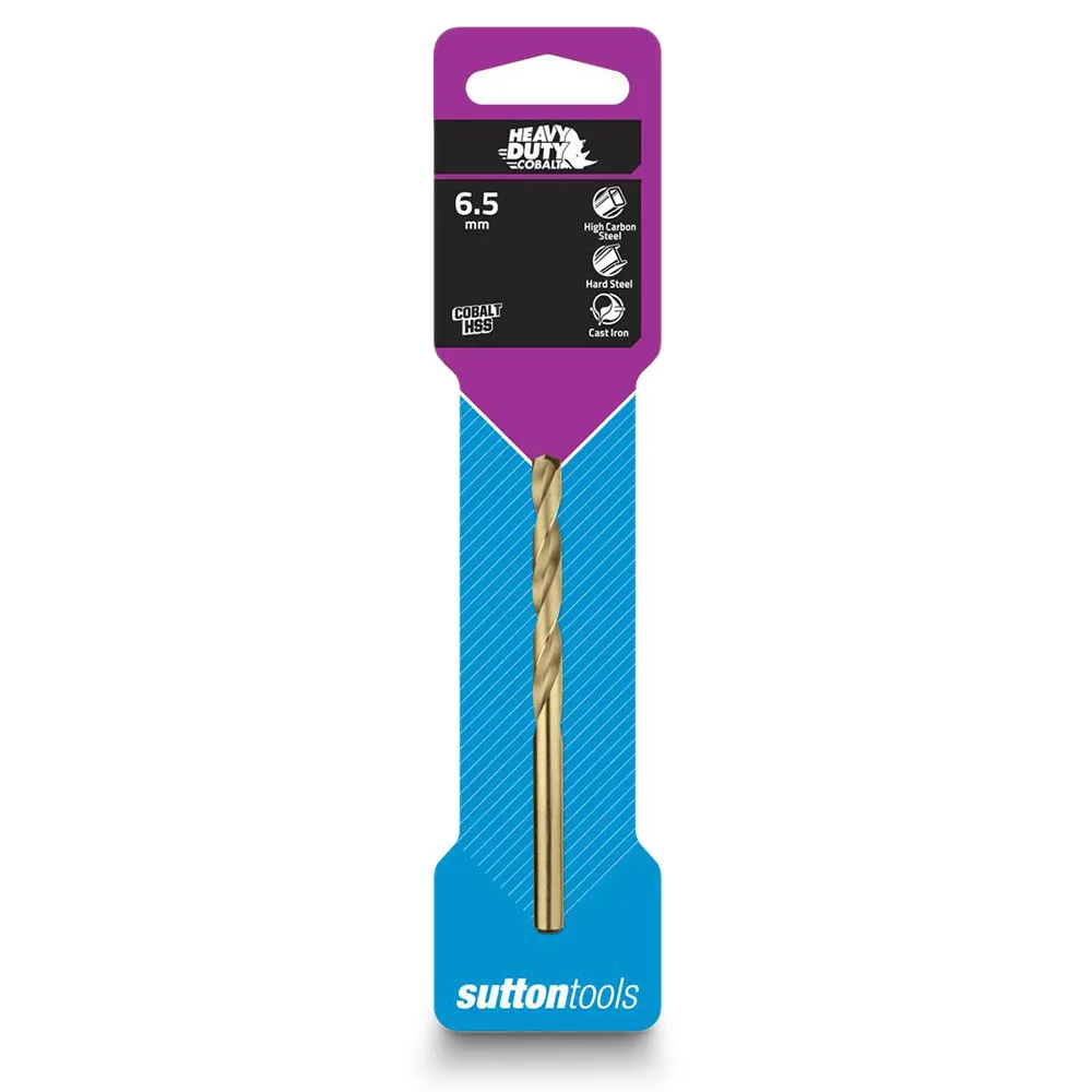 SUTTON 6.5 x 101mm HSS-Cobalt Jobber Drill Bit - HD-COBALT