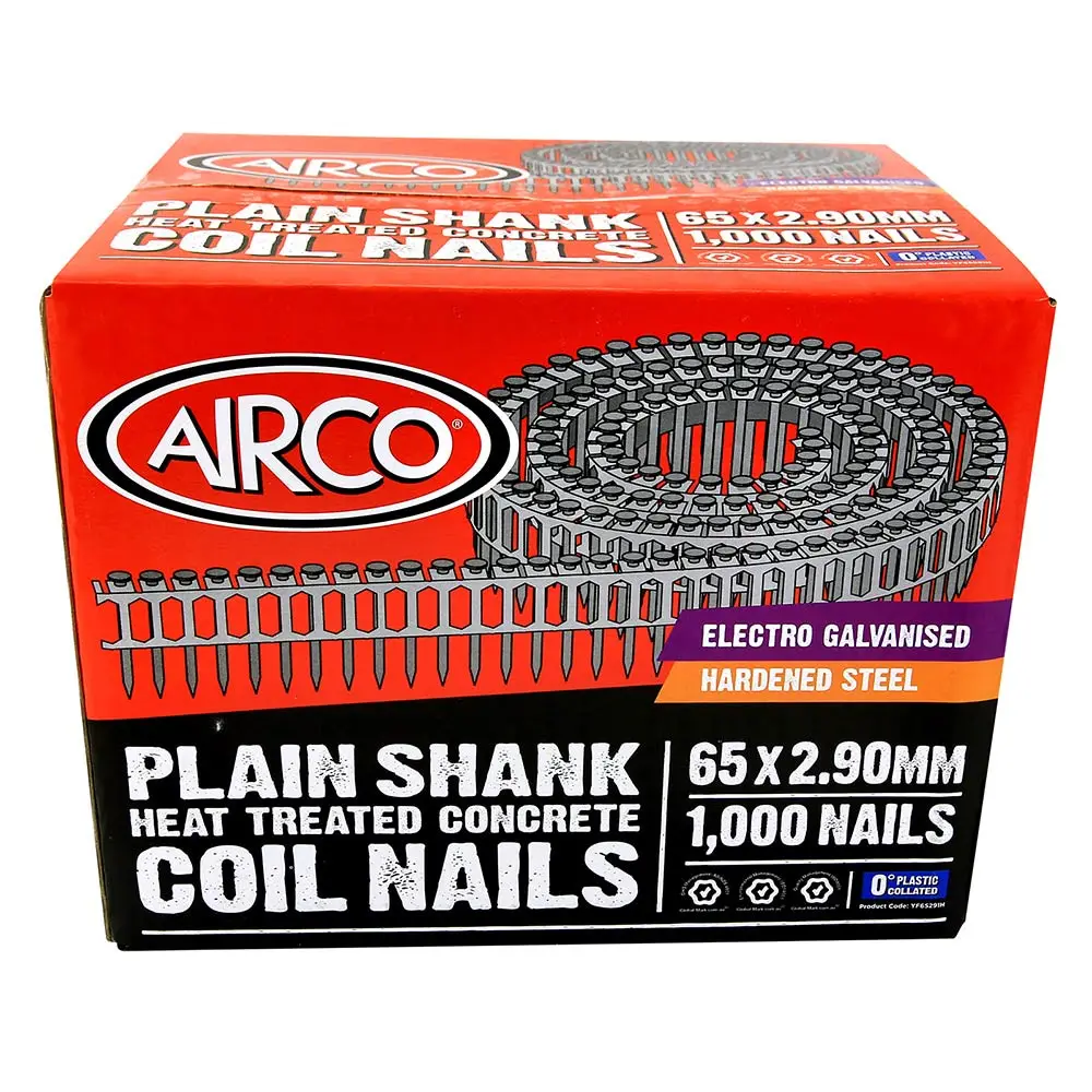 AIRCO Concrete Coil Nail - 65 x 2.9mm YF65291H