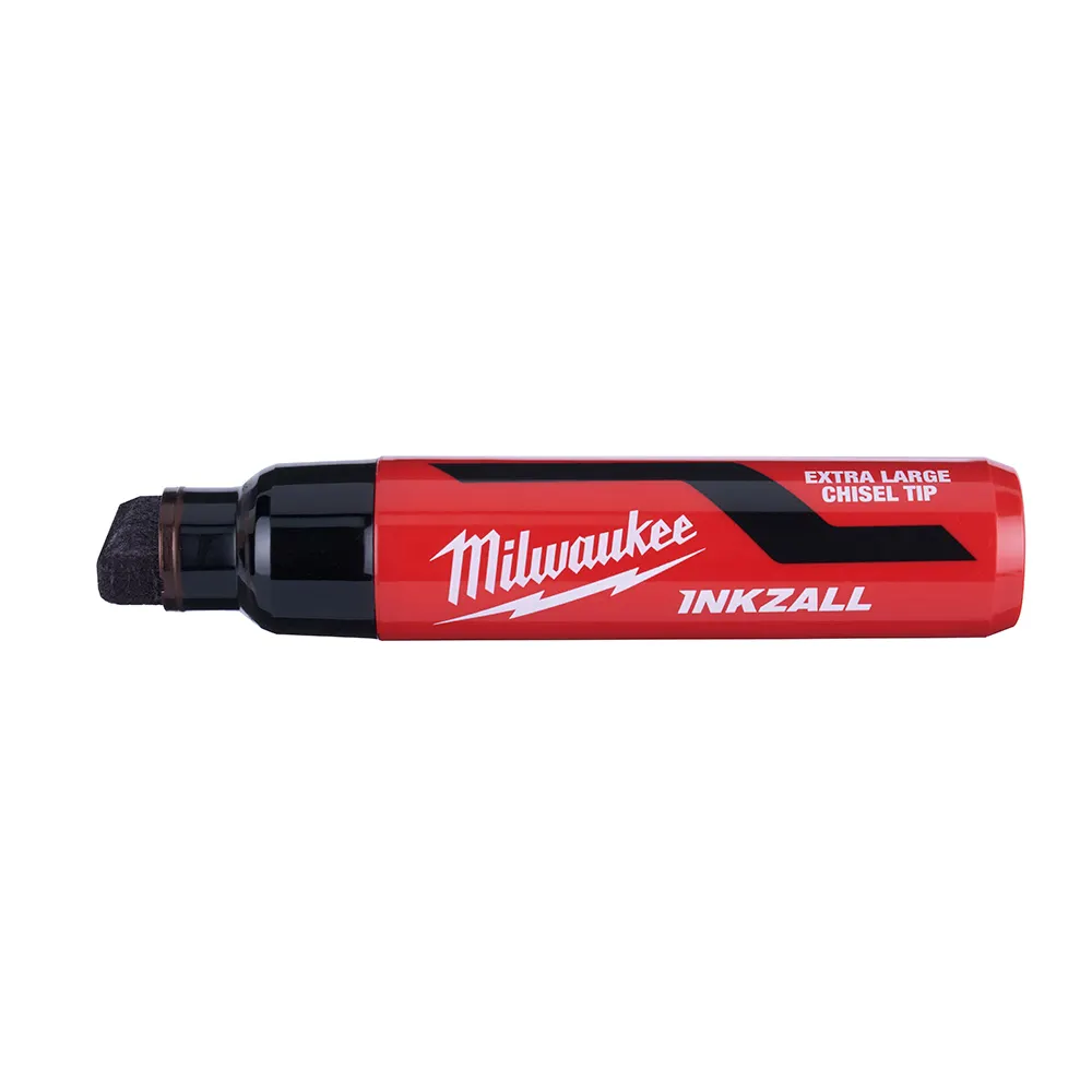MILWAUKEE INKZALL Black Extra Large Chisel Tip Marker HS 48223260
