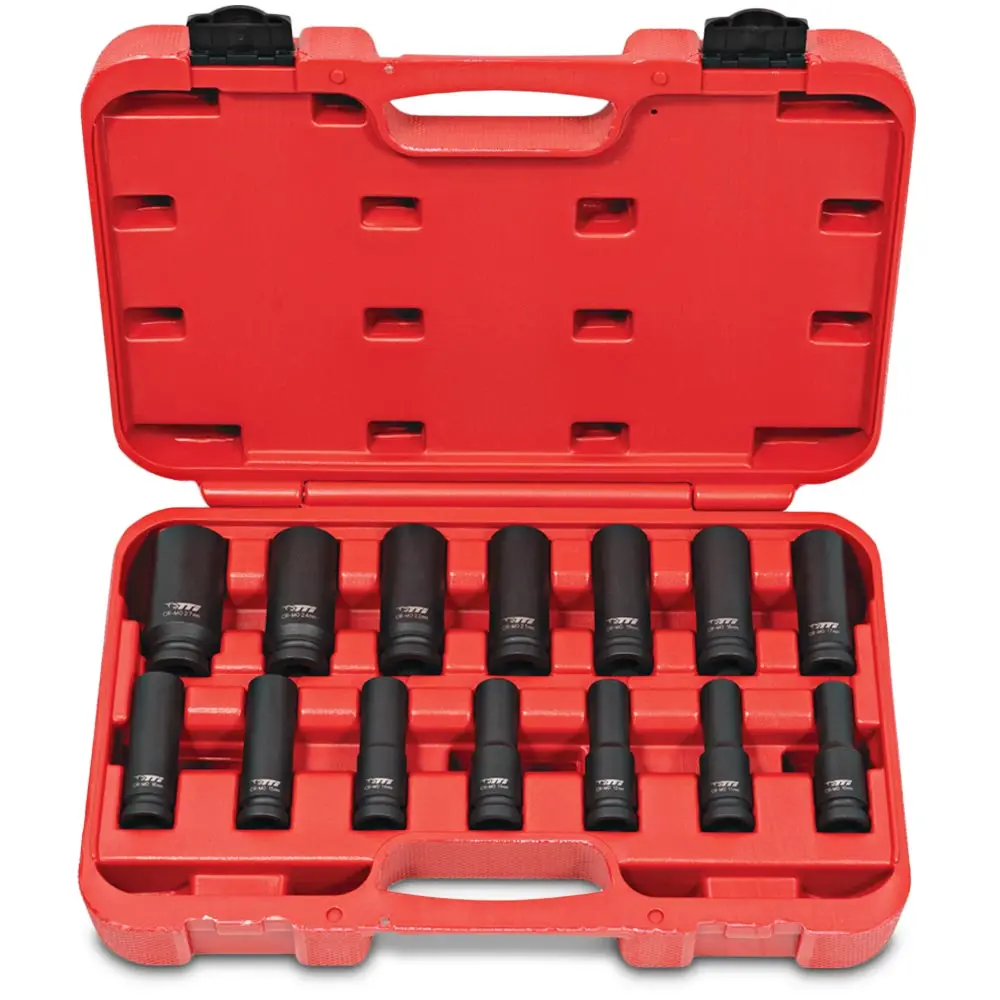 TTI 14 Piece 1/2inch Metric Impact Socket Set TT12D14ISS