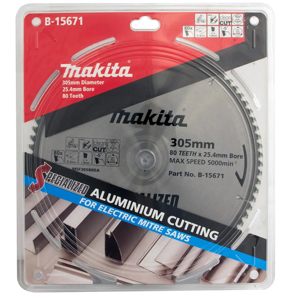 MAKITA 305mm 80T TCT Circular Saw Blade for Aluminium Cutting - SPECIALIZED B-15671