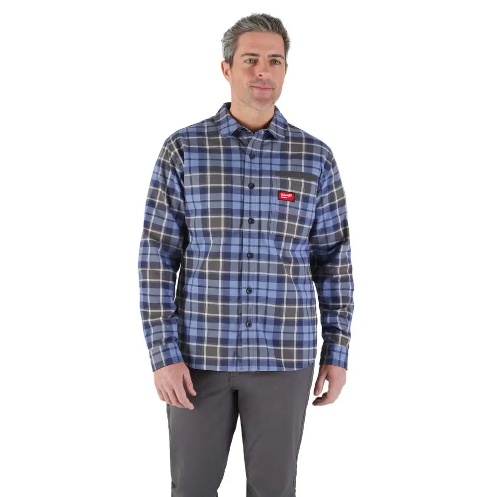 MILWAUKEE Gridiron Flannel Shirt Blue