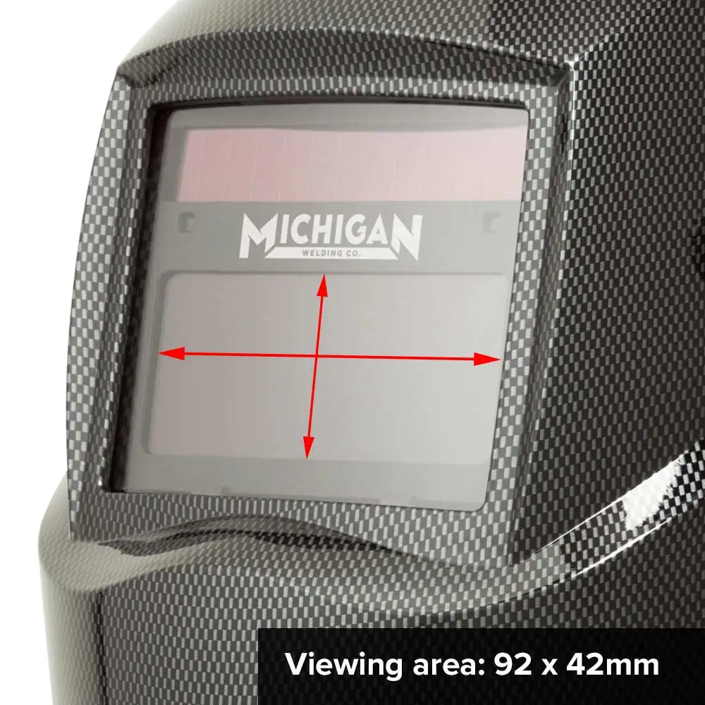MICHIGAN True View Variable Shade Auto Darkening Carbon Welding Helmet MICADH500