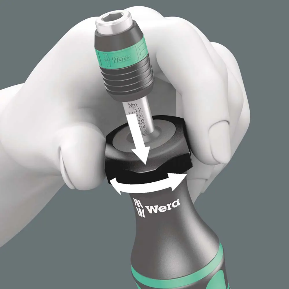 WERA Series 7400 Adjustable Torque Screwdriver 0.1 - 0.34Nm WER074770