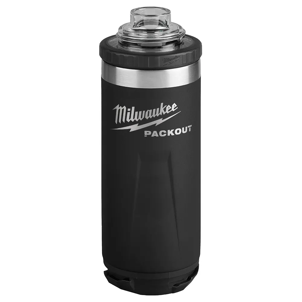 MILWAUKEE PACKOUT™ 532ml Modular Bottle with Chug Lid - Black 48228382B