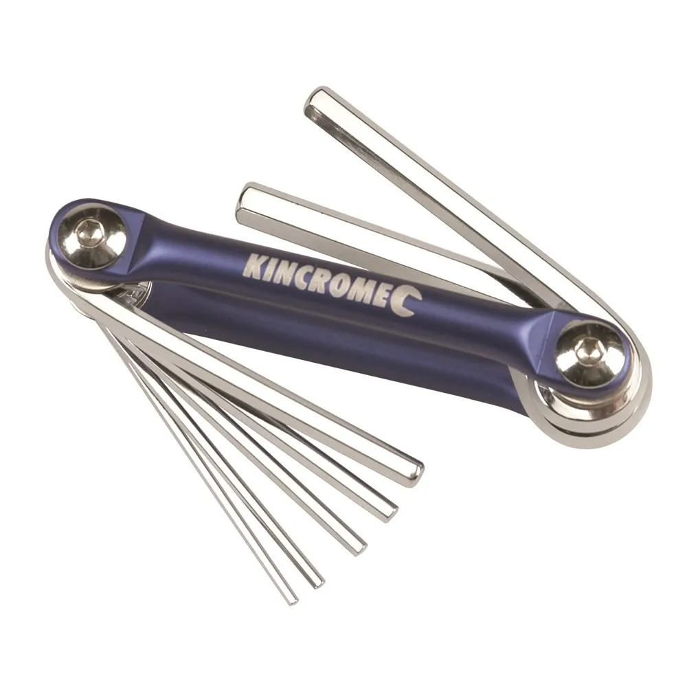 KINCROME Folding Hex Key Set Metric - 7 Piece K5046