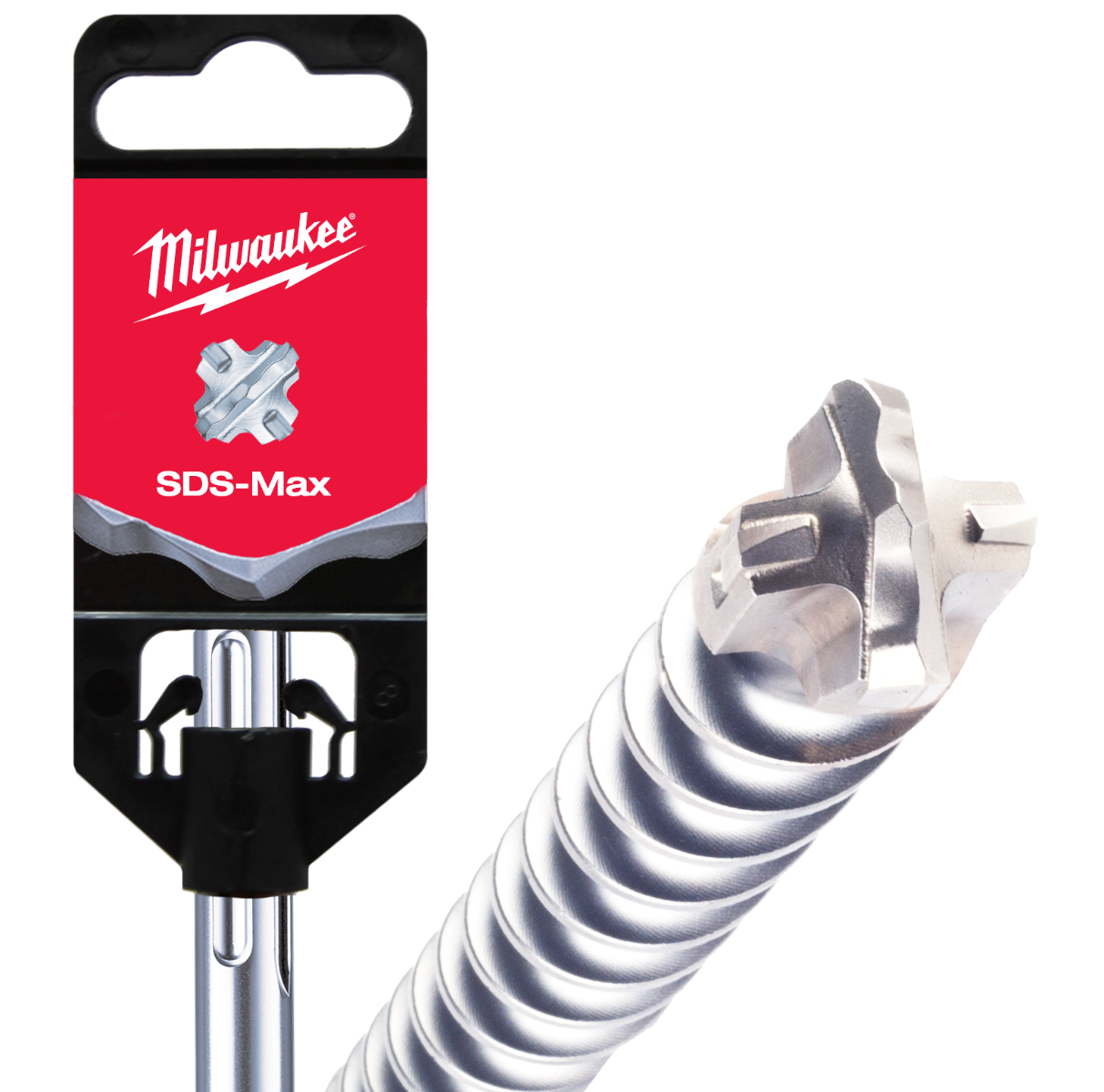 MILWAUKEE 12 x 340mm 4-Cutter SDS-Max TCT Hammer Drill Bit 4932352750