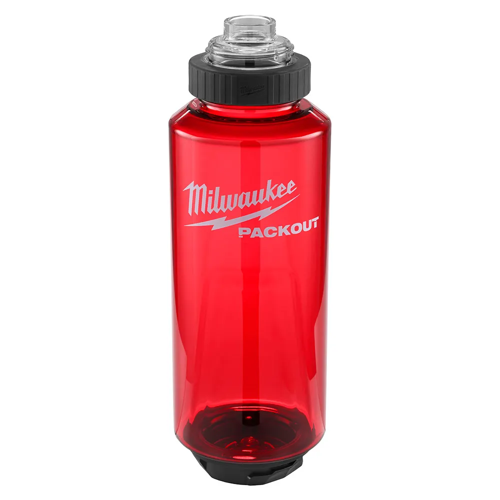 MILWAUKEE PACKOUT™ 1420ml (48oz) Plastic Bottle - Red 48228373R